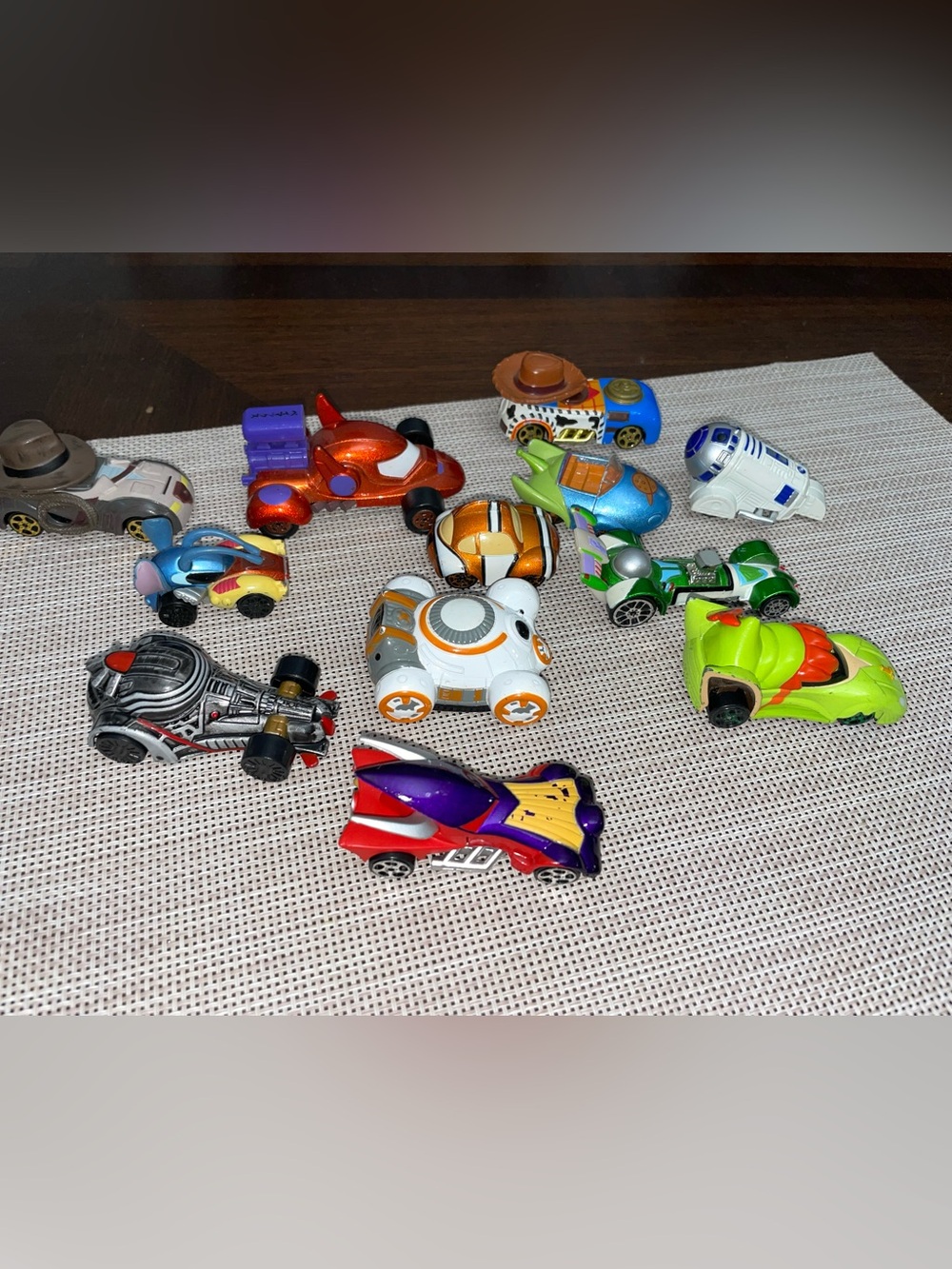 Disney Parks Character Cars Die Cast Lot of 12 Pixar Star Wars Toy Story R2D2